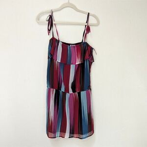 ROXY Colorful Ruffle Summer Dress Size Medium